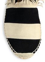 Thumbnail for your product : Chloé Striped Suede Espadrille Flats