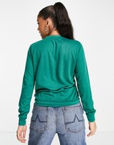 Thumbnail for your product : UNIQUE21 Unique 21 round neck jumper in green