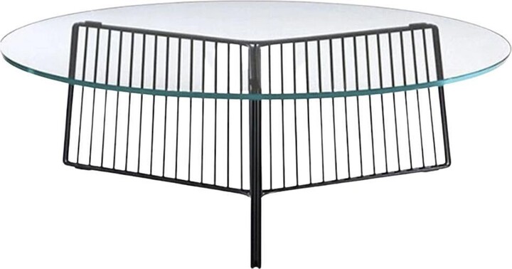 Driade Anapo Coffee Table Transparent & Black Glass D108