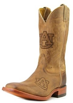 Nocona Men's Auburn 12 Branded Men Square Toe Leather Western Boot.