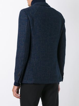 Lardini abstract pattern blazer