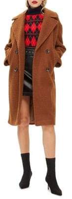 Topshop Amy Boucle Cocoon Coat