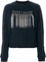Just Cavalli embellished logo sweatsh 