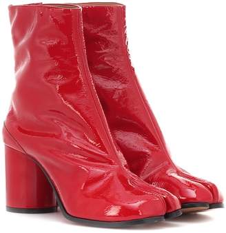 Maison Margiela Tabi patent leather ankle boots