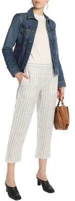 Theory Striped Linen Tapered Pants