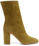 Thumbnail for your product : Aquazzura Boogie 85 Suede Boots - Khaki
