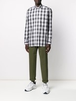 Thumbnail for your product : Golden Goose Collar Embellished Checked Shirt