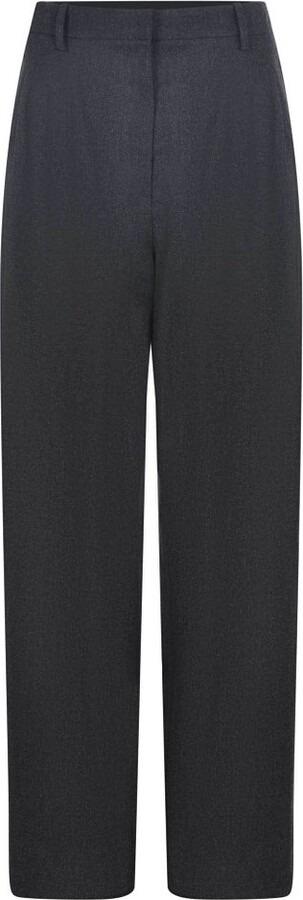 Alysi Pleated Straight Leg Tailored Trousers