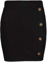 Thumbnail for your product : boohoo Petite Mock Horn Button Mini Skirt