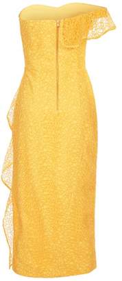 Rebecca Vallance Baha Ruffled Midi Dress