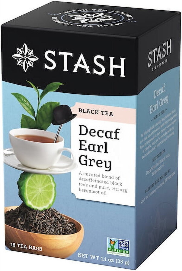 Stash Tea Decaf Earl Grey Tea, 18 Ct, 1.1 Oz