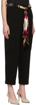 Alanui Black Cashmere and Wool Lapponia Trousers