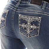 Thumbnail for your product : Soundgirl Z2 Sequin-Pocket Bootcut Jeans - Plus