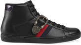 Thumbnail for your product : Gucci Ace high-top sneakers with Dionysus buckle