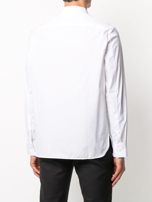 Neil Barrett Logo-Tab Long-Sleeve Shirt