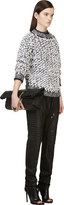 Thumbnail for your product : Balmain Black Quilted Leather Lounge Pants