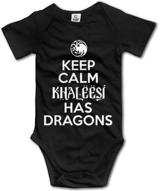 Rise Keep Calm Khaleesi Has Dragons Design Baby Onesie Bodysuit