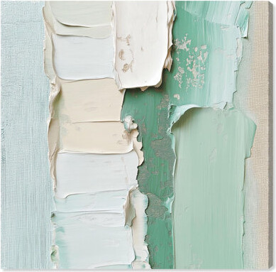 Art Remedy Minted Horizon III Canvas Print Mint Abstract Art