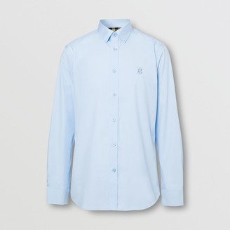 Burberry Classic Fit Embroidered EKD Cotton Oxford Shirt