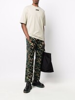 Thumbnail for your product : Just Don Camouflage-Print Straight Leg Trousers