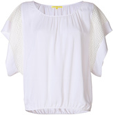 Thumbnail for your product : Catherine Malandrino Silk Mesh Sleeve Top