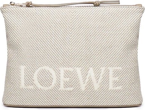 Loewe Jacquard Zip-Up Oblong Pouch