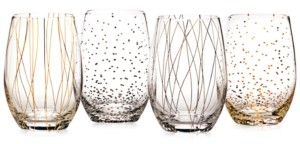Mikasa Cheers Party Stemless Wine Glasses, Set of 4 - A Macy's Exclusive