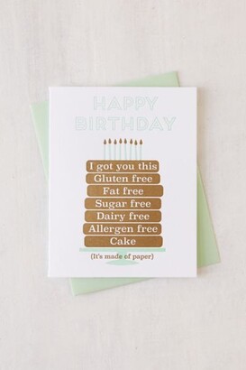 Urban Outfitters Paper Bandit Press Paper Cake Birthday Card