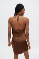 Thumbnail for your product : Motel Codina Satin Halter Dress
