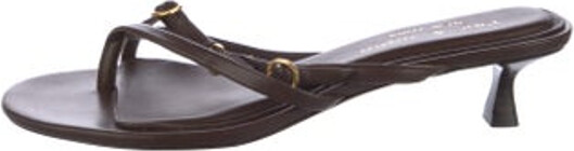 Rag & Bone Leather Slides Brown Unfortunately due to restrictions this item may not be eligible for shipping in all areas.