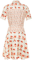 Thumbnail for your product : Tanya Taylor Sophie Blob Shirt Dress WHITE/RED/BLACK