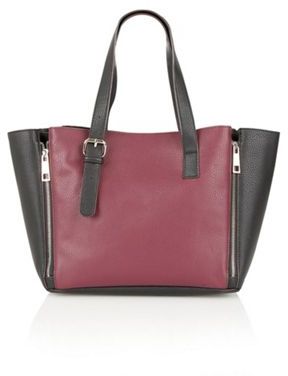 Ravel Purple/black 'Daytona' ladies handbag