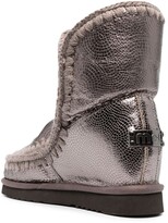 Thumbnail for your product : Mou Metallic-Finish Wedge Boots