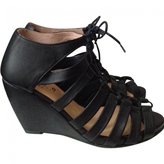 Thumbnail for your product : d.co Copenhagen Black Leather Heels