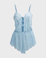 Thumbnail for your product : Cosabella Magnolia Semisheer Lace Teddy Romper