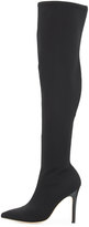 Thumbnail for your product : Halston Dani Pointed-Toe Over-the-Knee Boot, Black