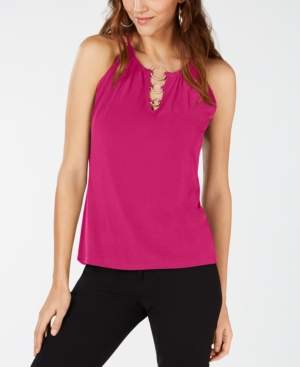 INC International Concepts Embellished Halter Top, Created for Macy's