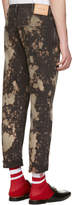 Thumbnail for your product : Gucci Black Bleached Tapered Jeans