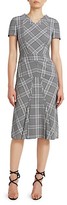 Thumbnail for your product : Roland Mouret Bowland Plaid Wool Dress