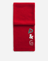 Thumbnail for your product : Dolce & Gabbana Wool scarf with patch