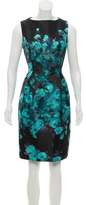 Thumbnail for your product : Lela Rose Printed Silk Dress