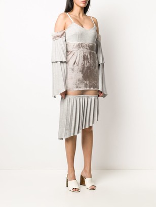 Atu Body Couture Patchwork Asymmetric Dress