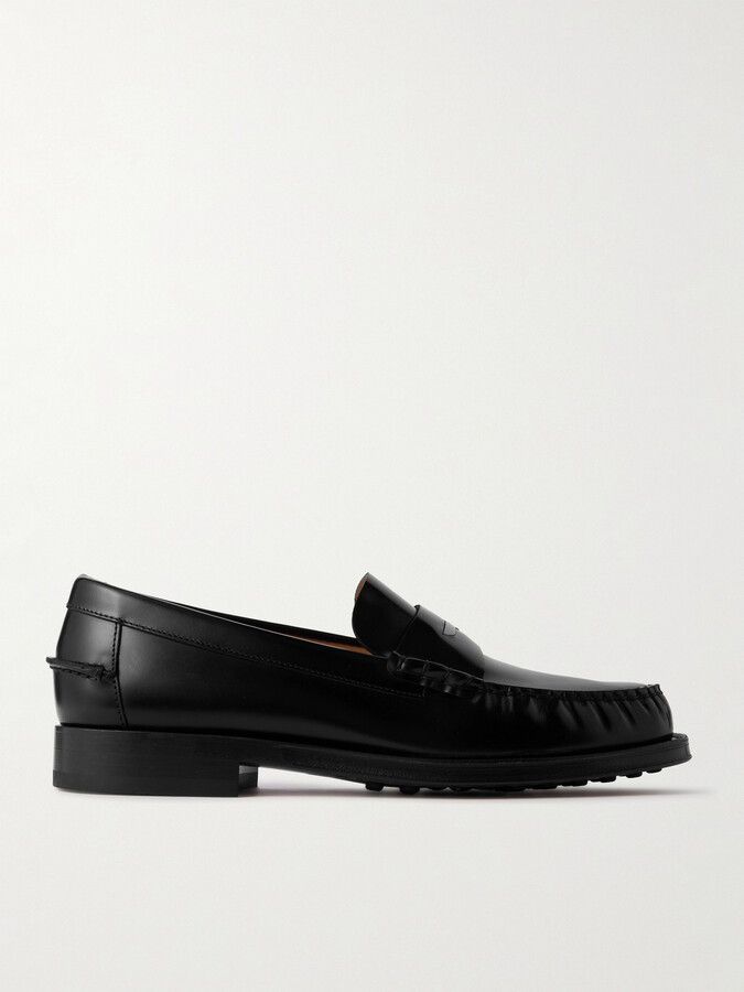Tod's Embellished Leather Penny Loafers