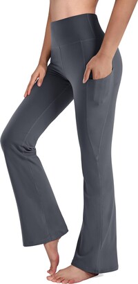Flare Yoga Pants for Women Soft High Waist Bootcut Leggings Tall & Long  Palazzo Pants for Women