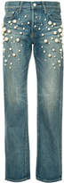 Thumbnail for your product : Tu Es Mon Trésor pearl snow pocket jeans
