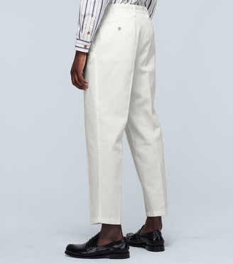 Thegigi Pleated cotton-twill pants