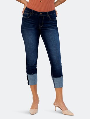1822 Denim Women's Curvy Heritage Skinny Deep Roll Jeans, Raquel - ShopStyle