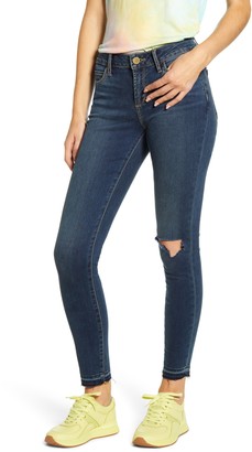 Articles of Society Sarah Ripped Release Hem Skinny Jeans