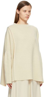 The Row Off-White Cashmere Cordelia Sweater