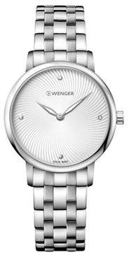Wenger Women's Urban Donnissima - Swiss Made - Silver Dial Stainless Steel Bracelet - Silver